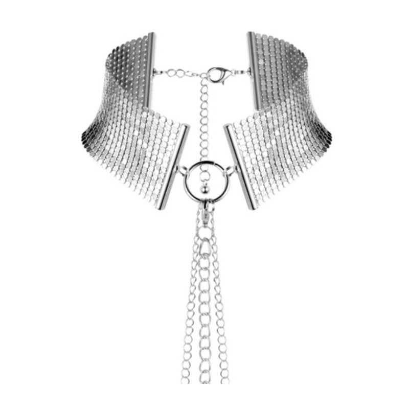 BIJOUX - DÉSIR MÉTALLIQUE SILVER METALLIC NECKLACE