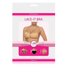 BYE-BRA - LACE-IT ENHANCEMENT PUSH-UP BEIGE CUP A