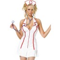 LEG AVENUE - COSTUMES - HEAD NURSE DRESS 3 PIECES SET SIZE L/XL