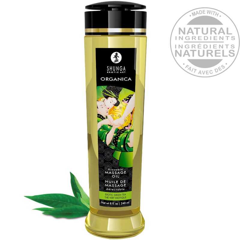 SHUNGA - BIO MASSAGEÖL GRÜNER TEE 240 ML SHUNGA - BIO MASSAGEÖL GRÜNER TEE 240 ML