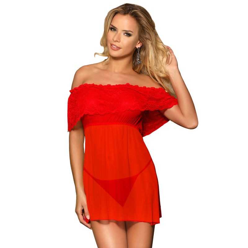 SUBBLIME - DRESSES SHORT DRESS + THONG RED L / XL SUBBLIME - DRESSES SHORT DRESS + THONG RED L / XL