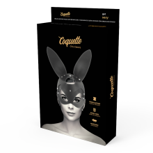 COQUETTE CHIC DESIRE - MASCHERA VEGANA IN PELLE CON ORECCHIE DI