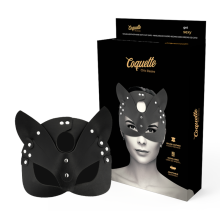 COQUETTE CHIC DESIRE - MASCHERA VEGANA IN PELLE CON ORECCHIE DI