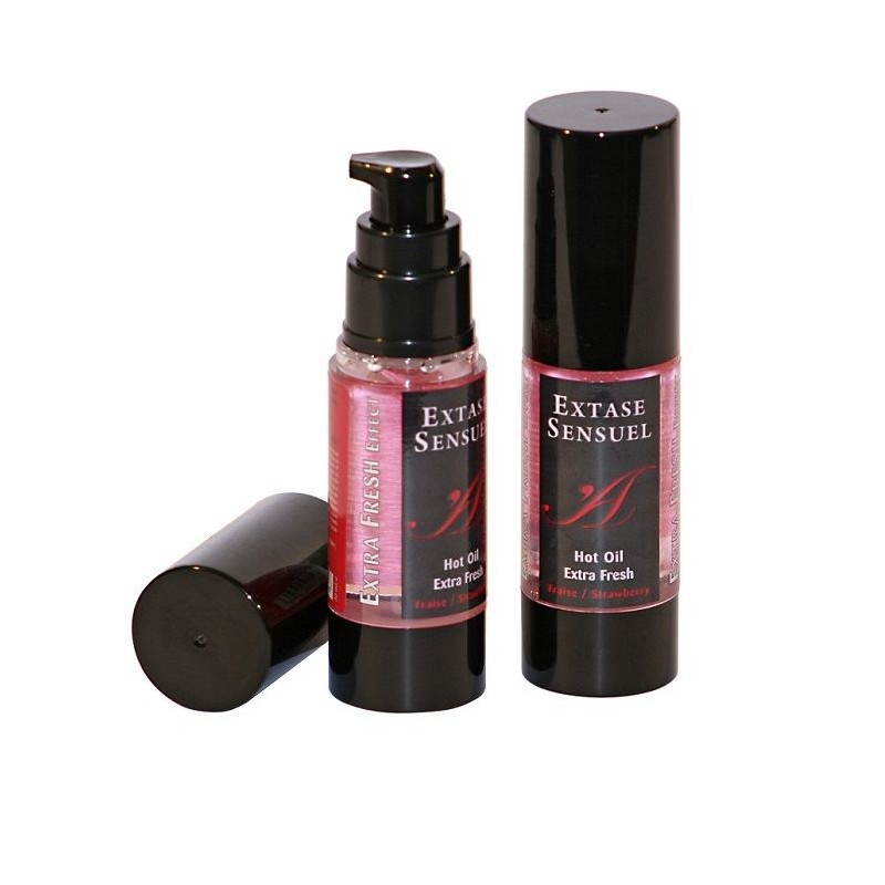 EXTASE SENSUAL - OLIO DA MASSAGGIO CON EFFETTO FRAGOLA EXTRA FRESCO 30 ML