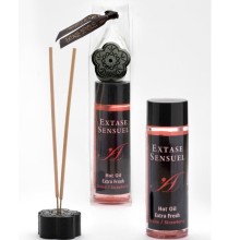 EXTASE SENSUAL - ÓLEO DE MASSAGEM COM EFEITO MORANGO EXTRA