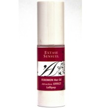 EXTASE SENSUAL - HEATING EFFECT MASSAGE OIL WITH LOLLIPOP