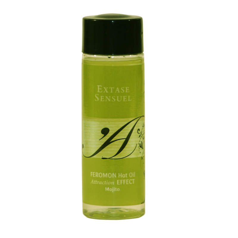 EXTASE SENSUAL - HEAT EFFECT MASSAGE OIL WITH MOJITO PHEROMONES