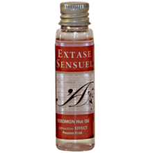 EXTASE SENSUAL - ÓLEO DE MASSAGEM DE EFEITO CALOR COM FEROMÔNIOS DE MARACUJ VIAGEM 35 ML