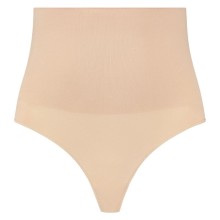 BYE-BRA - CINTO SEM EMENDA ESTILO TANGA BEIGE TAMANHO XXL