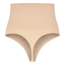 BYE-BRA - CINTO SEM EMENDA ESTILO TANGA BEIGE TAMANHO XXL