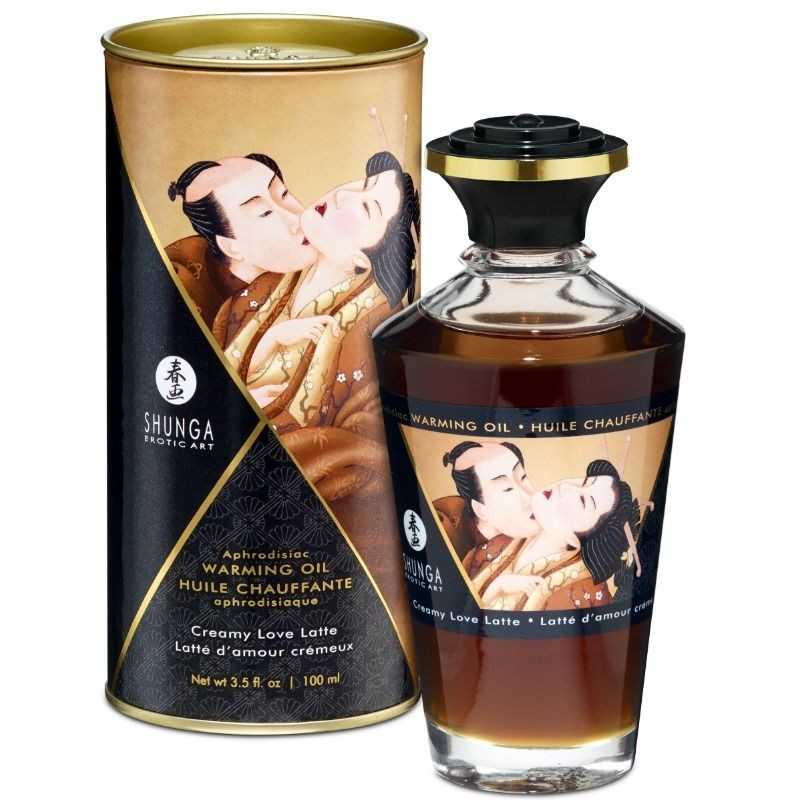 SHUNGA - CREAMY LOVE LATTE GESCHMACK WÄRMEEFFEKT-MASSAGEÖL 100 SHUNGA - CREAMY LOVE LATTE GESCHMACK WÄRMEEFFEKT-MASSAGEÖL 100