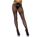 LEG AVENUE - NETZSTRÜMPFE MIT SCHLITZ UND