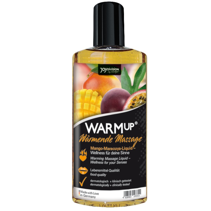 JOYDIVISION AQUAGLIDE - WARMUP MANGO AND MARACUYA MASSAGE OIL