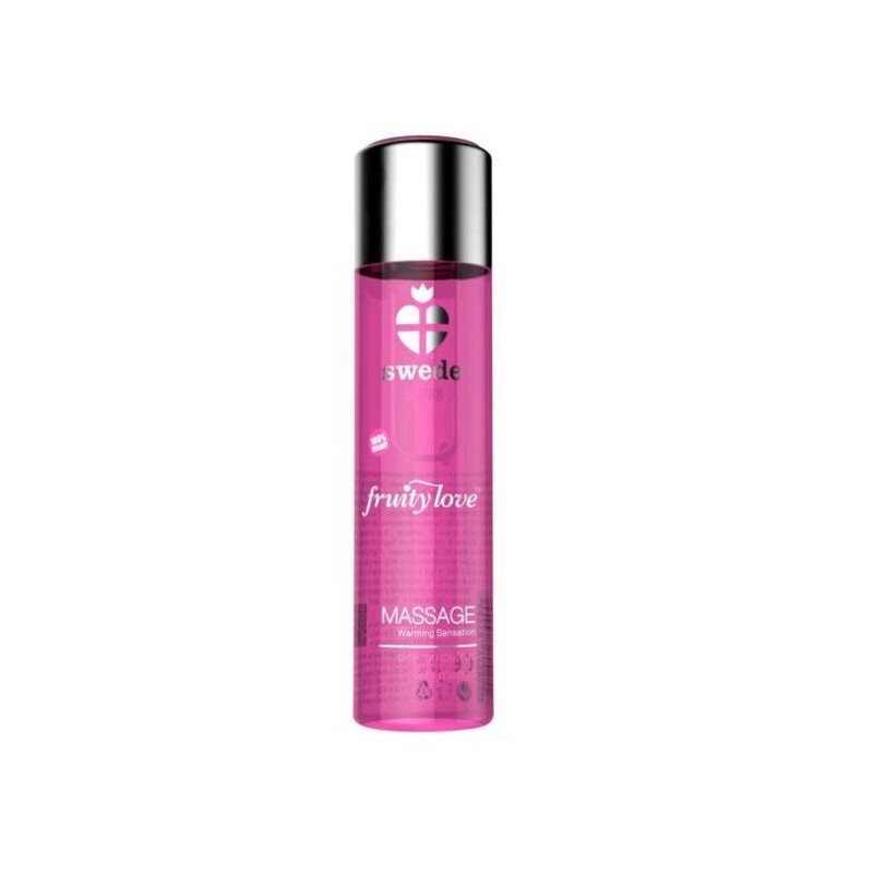 SWEDE - FRUITY LOVE MASSAGEÖL MIT WÄRMENDEM EFFEKT, ROSA GRAPEFRUIT MIT MANGO 60 ML