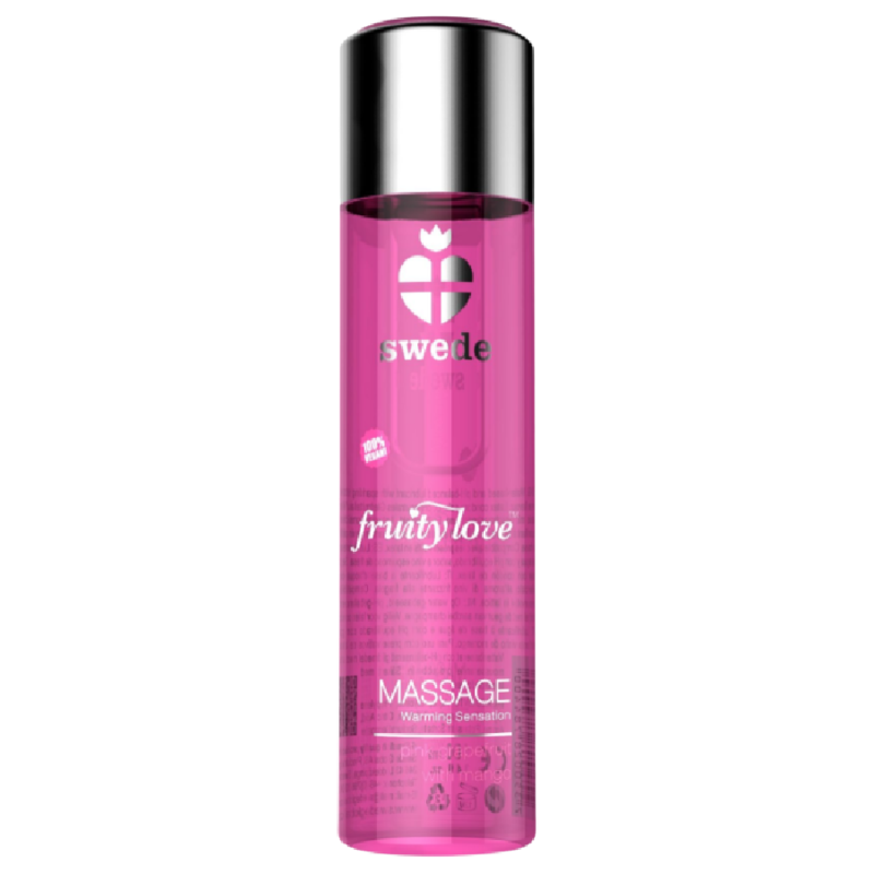 SWEDE - FRUITY LOVE WARMING EFFECT MASSAGE OIL PINK RASPBERRY