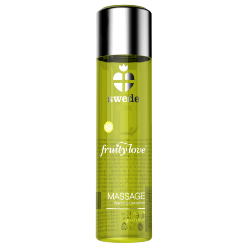 SWEDE - FRUITY LOVE WARMING EFFECT MASSAGE OIL VANILLA AND GOLD