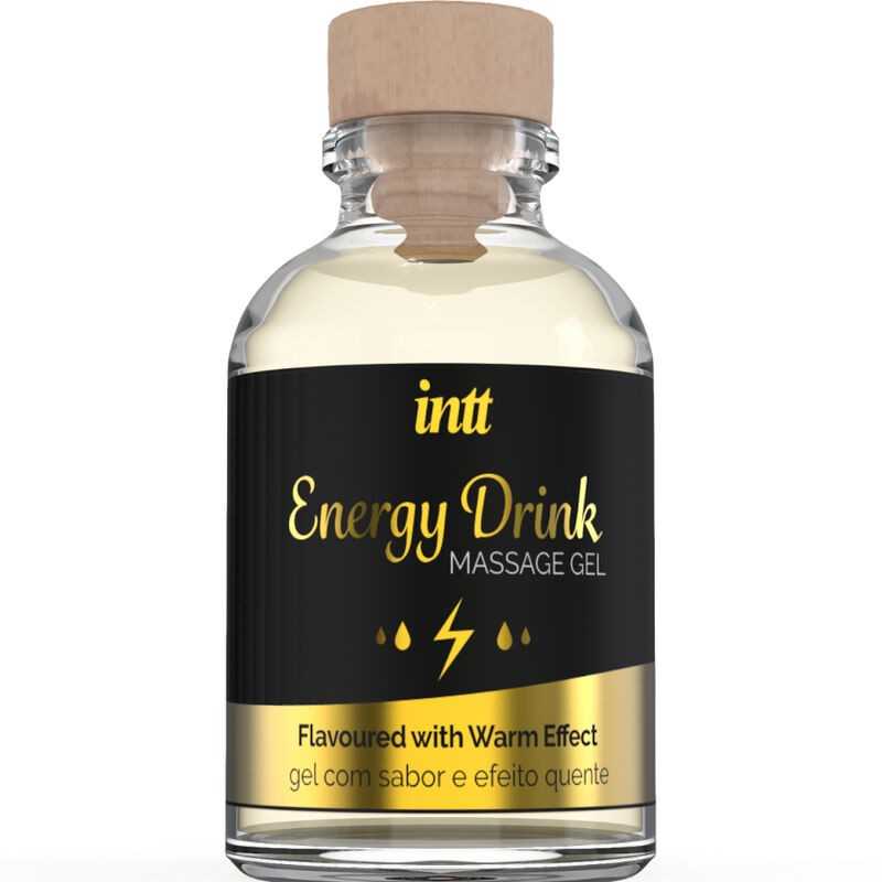 INTT MASSAGE ORAL SEX - GEL DE MASSAGE A L''ENERGIE AROMATISEE CA BOISSON ET EFFET CHAUFFANT