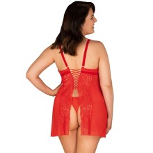 OBSESSIVE - BLOSSMINA CHEMISE E TANGA 6XL/7XL