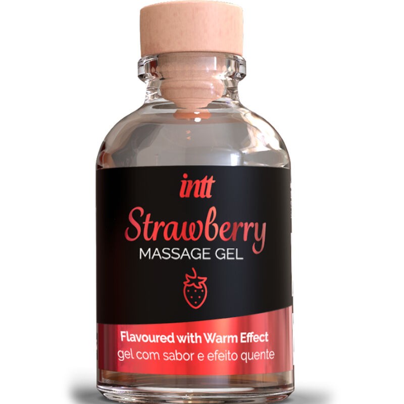 INTT MASSAGE ORAL SEX - GEL DA MASSAGGIO AL GUSTO DI FRAGOLA EFFETTO CALDO