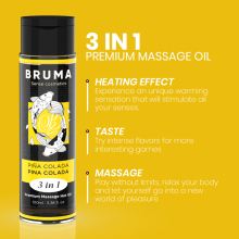 BRUMA - ÓLEO DE MASSAGEM PREMIUM EFEITO CALOR SABOR PINA COLADA