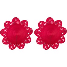 OBSESSIVE - A770 NIPPLE COVERS RED O/S