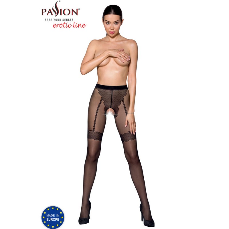 PASSION - TIOPEN 016 STOCKING BLACK 1/2 (20 DEN)