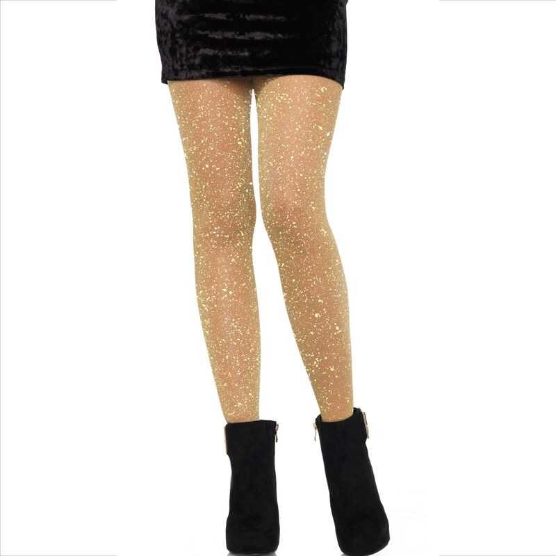 LEG AVENUE - COLLANTS TRANSPARENTS DORÉS LEG AVENUE - COLLANTS TRANSPARENTS DORÉS