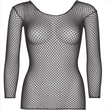 LEG AVENUE - FISHNET LONG SLEEVE T-SHIRT BLUE