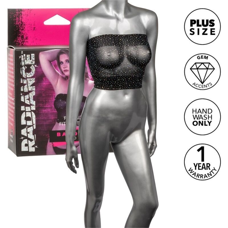 CALEXOTICS - RADIANCE BANDEAU TOP RHINE PLUS TAGLIA