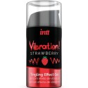 INTT - KRAFTVOLLES INTIMSTIMULIERENDES FLÜSSIGES VIBRATIONSGEL ERDBEERE 15 ML