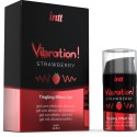 INTT - KRAFTVOLLES INTIMSTIMULIERENDES FLÜSSIGES VIBRATIONSGEL ERDBEERE 15 ML