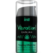 INTT - KRAFTVOLLES INTIMSTIMULIERENDES FLÜSSIGES VIBRATIONSGEL CANNABIS 15ML