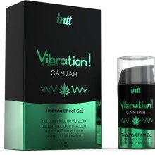 INTT - KRAFTVOLLES INTIMSTIMULIERENDES FLÜSSIGES VIBRATIONSGEL CANNABIS 15ML