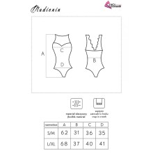 LIVCO CORSETTI FASHION - MUDIENIN LC 90654 SCHWARZER BODY L/XL