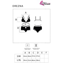 LIVCO CORSETTI FASHION - DREZNA LC 90733 BH + PANTY SCHWARZ L/XL