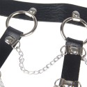 SUBBLIME - CHEST HARNESS LEATHER CHAINS BLACK ONE SIZE