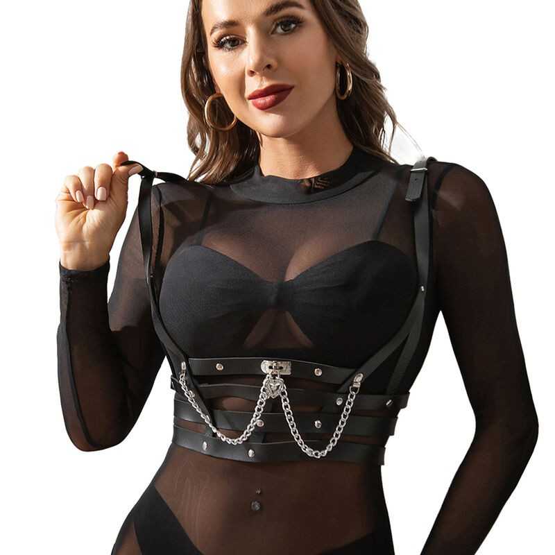 SUBBLIME - ARNÊS CORSET COM CORRENTE DETALHE TAMANHO ÚNICO SUBBLIME - ARNÊS CORSET COM CORRENTE DETALHE TAMANHO ÚNICO