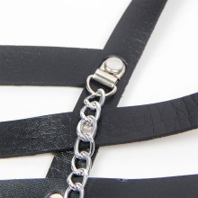 SUBBLIME - KORSETT HARNESS MIT KETTE DETAIL EINE GRÖSSE