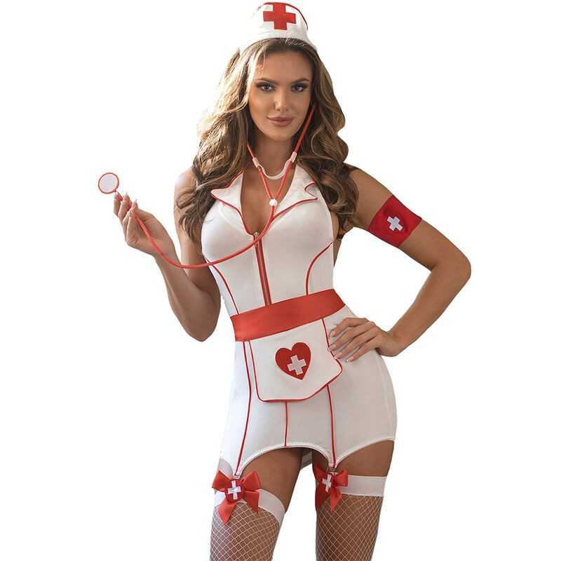SUBBLIME - SEXY NURSE COSTUME DRESS S/M SUBBLIME - SEXY NURSE COSTUME DRESS S/M