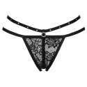 LIVCO CORSETTI FASHION - NOMADE TANGA SEM CROTCHLESS PRETO