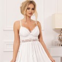 SUBBLIME - BABYDOLL V NECKLINE WITH BOW DETAIL WHITE S/M