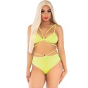 LEG AVENUE - TOP PANTIES YELLOW WITH STRAPS