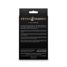 NS NOVELTIES - FETISH FASHION CAPUZ DE RENDA PRETO