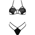 LIVCO CORSETTI FASHION - JIMENA LC 20216 BRA + TANGA PRETO