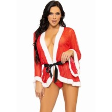 LEG AVENUE - FANTASIA DE LINGERIE SEXY DE NATAL PAPAI NOEL