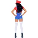 LEG AVENUE - COSTUME SEXY MARIO BROS ROSSO/BLU S