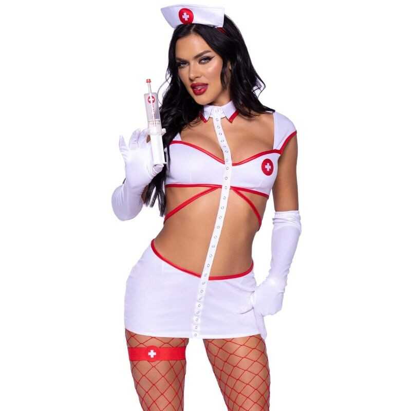 LEG AVENUE - COSTUME SEXY NURSE WHITE M