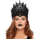 LEG AVENUE - CROWN WITH GLITTER AND JEWEL BLACK