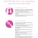 LEG AVENUE - PERUCA LONG STRAIGHT BANG ROSA