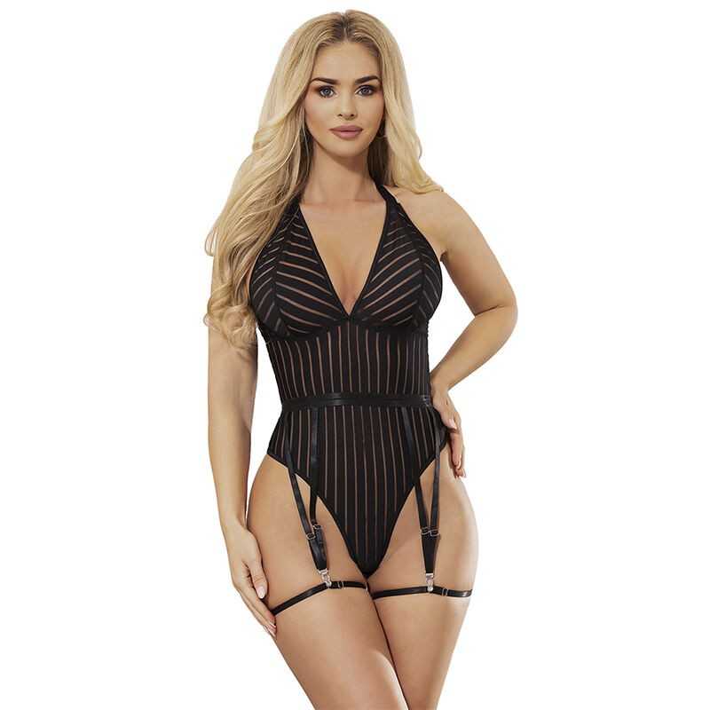 SUBBLIME - 954147 BODY MIT STRUMPFGÜRTEL SCHWARZ S/M SUBBLIME - 954147 BODY MIT STRUMPFGÜRTEL SCHWARZ S/M